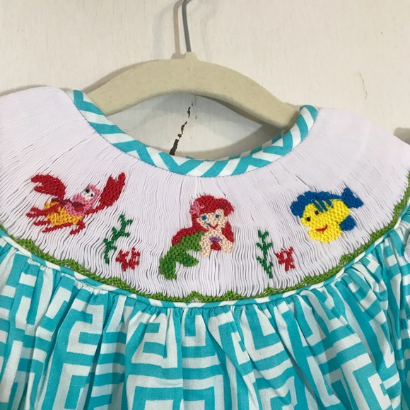 mermaid smocked dress